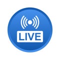 Live streaming button