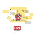 Live streaming concept Royalty Free Stock Photo