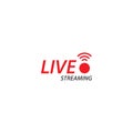 Live streaming play logo icon