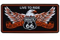 Americas Highway, Route US 66, Metal Sign