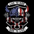 Live To Ride, Ride To Live Royalty Free Stock Photo