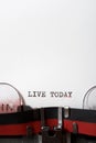 Live today phrase Royalty Free Stock Photo