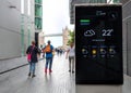 Live Weather Forecast Updates On Public Screen, Tower Bridge London