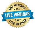 live webinar badge