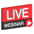 Live webinar 3D button