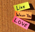 Live what you love! Royalty Free Stock Photo