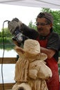 Live wood sculptures with Prem`Art Settala - Mi - Italia