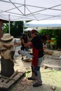 Live wood sculptures with Prem`Art Settala - Mi - Italia