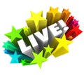 Live Word Stars Fireworks In-Person Performance Appearance Royalty Free Stock Photo