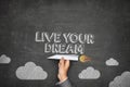 Live your dream concept Royalty Free Stock Photo