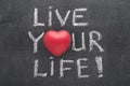 Live your life heart Royalty Free Stock Photo