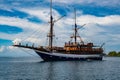 Liveaboard diving boat, Waigeo, Kri, Mushroom Island Royalty Free Stock Photo