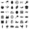 Livelihood icons set, simple style Royalty Free Stock Photo