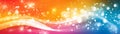 A lively array of colorful waves and dots, creating a vibrant abstract background perfect for modern design Royalty Free Stock Photo