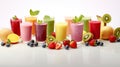 A lively banner illustrating fresh smoothies