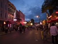 Lively Beale Street in Memphis Tennessee USA Royalty Free Stock Photo