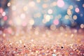 Lively celebratory background with blurred bokeh, colorful confetti, and dynamic party elements