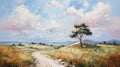 Lively Coastal Landscapes: A Charming Australian Landscape Oil Painting