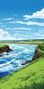 Lively Coastal Landscapes: Stunning Anime Art Of Bude, Cornwall