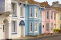 Exmouth, devon: typical devonshire houses