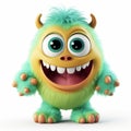 Lively 3d Cartoon Monster With Eerily Realistic Design