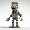 Lively 3d Zombie Character Render In The Style Of Eiichiro Oda