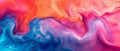 Lively Liquid Spirals In Stylish Shades Of Pink, Orange, Blue, And Violet