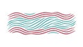 Lively Multi-Colored Wavy Lines Abstract Dynamic Pattern, vector design Generative AI Royalty Free Stock Photo