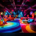 Lively Retro-themed Reception with Disco Vibes