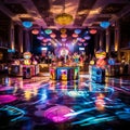 Lively Retro-themed Reception with Disco Vibes