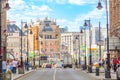 Lively summer cityscape, Moscow, Russia