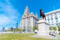 Liver Building with a statue Royalty Free Stock Photo