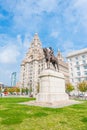 Liver Building with a statue Royalty Free Stock Photo