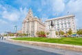 Liver Building with a statue Royalty Free Stock Photo