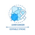 Liver cancer concept icon Royalty Free Stock Photo