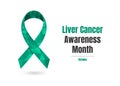 Liver Cancer Month jade awareness ribbon web