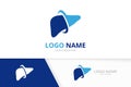 Liver care logo combination. Internal organ logotype design template.