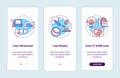 Liver diagnostics onboarding mobile app page screen with concepts