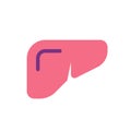 Liver flat color ui icon