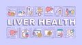 Liver health word concepts banner