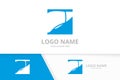 Human liver logo combination. Healthcare medical center, surgery logotype design template.