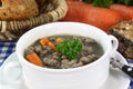 Liver spaetzle soup Royalty Free Stock Photo