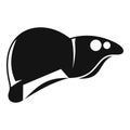 Liver transplant icon simple vector. Surgery medical science