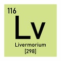 Livermorium chemical symbol