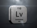 Livermorium element from the periodic table