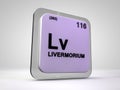 Livermorium - Lv - chemical element periodic table