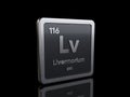 Livermorium Lv, element symbol from periodic table series