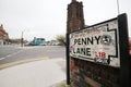 Penny Lane cross in Liverpool, England Royalty Free Stock Photo