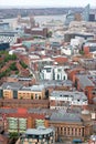 Liverpool City Centre Skyline Aerial Royalty Free Stock Photo