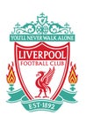 Liverpool city logo editorial illustrative on white background Royalty Free Stock Photo